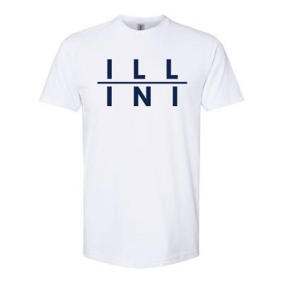 Illinois Il Athletics Fans Softstyle CVC T-Shirt