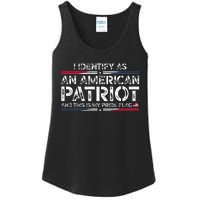 I Identify As An American Patriot This Is My Pride Flag Ladies Essential Tank