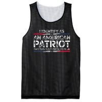 I Identify As An American Patriot This Is My Pride Flag Mesh Reversible Basketball Jersey Tank