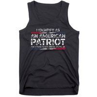 I Identify As An American Patriot This Is My Pride Flag Tank Top