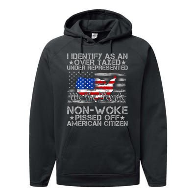 I Identify As An Over Taxed Under Performance Fleece Hoodie