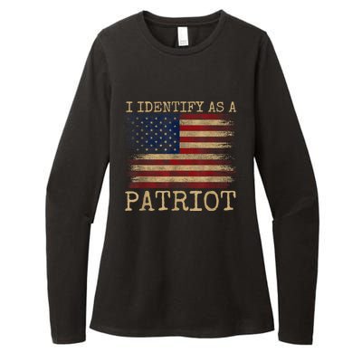 I Identify As A Patriot American Veterans & Patriotism Usa Womens CVC Long Sleeve Shirt