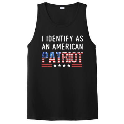 I Identify As An American Patriot Veterans & Patriotism PosiCharge Competitor Tank