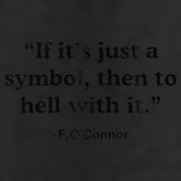 If ItS A Symbol To Hell With It Christian God Jesus 7 Panel Mesh Trucker Snapback Hat