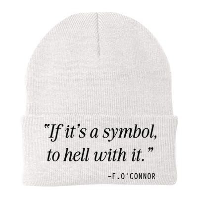 If ItS A Symbol To Hell With It Catholic John 6 Roumie Knit Cap Winter Beanie