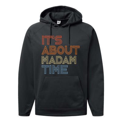 ItS Is About Madam Time Performance Fleece Hoodie