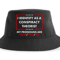 I Identify As A Conspiracy Theorist My Pronouns Are Told You So Sustainable Bucket Hat