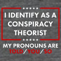 I Identify As A Conspiracy Theorist My Pronouns Are Told You So Kids T-Shirt