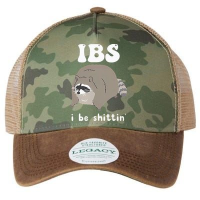 Ibs I Be Shittin Raccoon Funny Legacy Tie Dye Trucker Hat