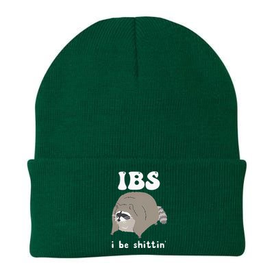 Ibs I Be Shittin Raccoon Funny Knit Cap Winter Beanie