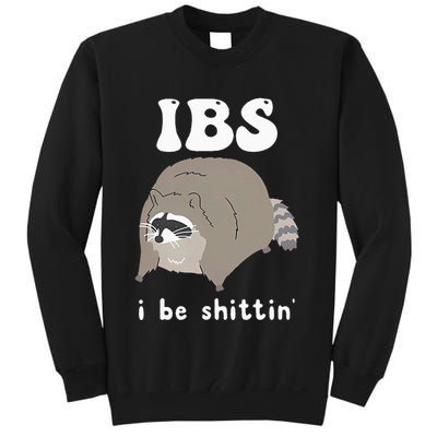 Ibs I Be Shittin Raccoon Funny Sweatshirt