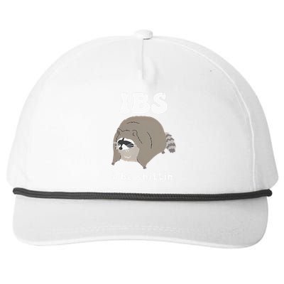 Ibs I Be Shittin Raccoon Funny Snapback Five-Panel Rope Hat