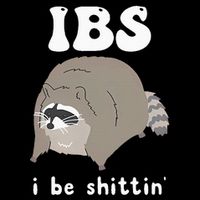 Ibs I Be Shittin Raccoon Funny Drawstring Bag