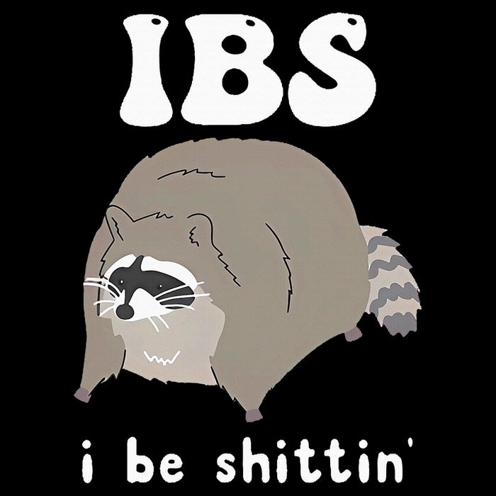 Ibs I Be Shittin Raccoon Funny Drawstring Bag