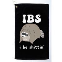 Ibs I Be Shittin Raccoon Funny Golf Towel