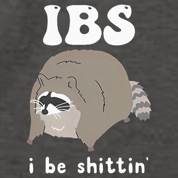Ibs I Be Shittin Raccoon Funny Vector Backpack