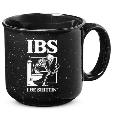 Ibs I Be Shittin' Funny Skeleton 15oz Campfire Ceramic Mug