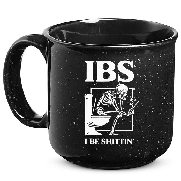 Ibs I Be Shittin' Funny Skeleton 15oz Campfire Ceramic Mug