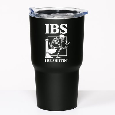 Ibs I Be Shittin' Funny Skeleton Tumbler