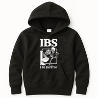 Ibs I Be Shittin' Funny Skeleton Kids Hoodie