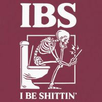 Ibs I Be Shittin' Funny Skeleton 16oz Travel Tumbler