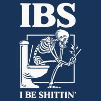 Ibs I Be Shittin' Funny Skeleton Infant Baby Jersey Bodysuit