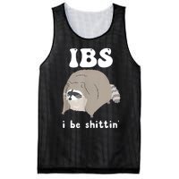 Ibs I Be Shittin Raccoon Funny Mesh Reversible Basketball Jersey Tank