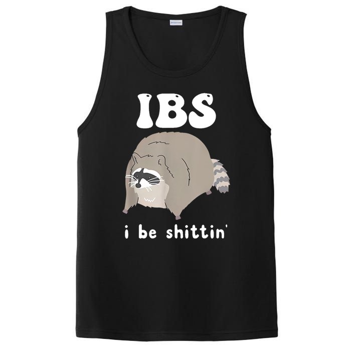 Ibs I Be Shittin Raccoon Funny PosiCharge Competitor Tank