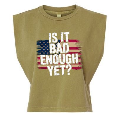 Is It Bad Enough Yet – Vote America Garment-Dyed Women's Muscle Tee