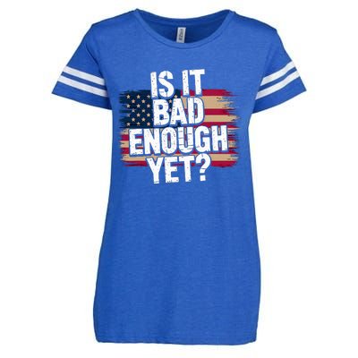 Is It Bad Enough Yet – Vote America Enza Ladies Jersey Football T-Shirt