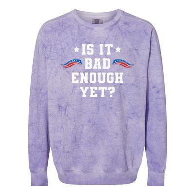 It Is Bad Enough Yet Colorblast Crewneck Sweatshirt