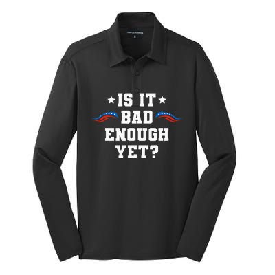 It Is Bad Enough Yet Silk Touch Performance Long Sleeve Polo