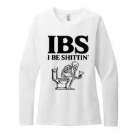 Ibs I Be Shittin Funny Skeleton Womens CVC Long Sleeve Shirt