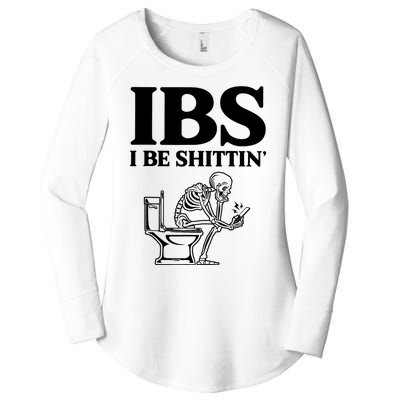 Ibs I Be Shittin Funny Skeleton Women's Perfect Tri Tunic Long Sleeve Shirt