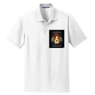 It Is Better To Stand With God Dry Zone Grid Polo