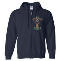 If Its Brown Its Down Hunting Aim Deer Hunter Humor Hunt Full Zip Hoodie