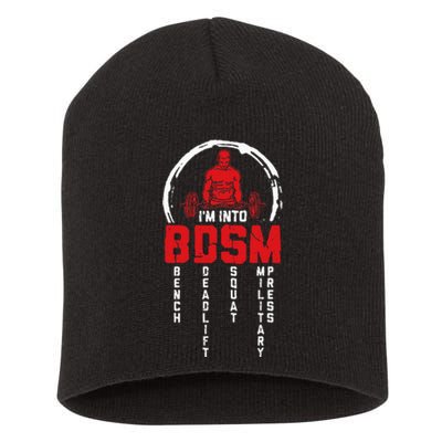 Im Into BDSM Bench Deadlift Squat Military Press Workout Short Acrylic Beanie