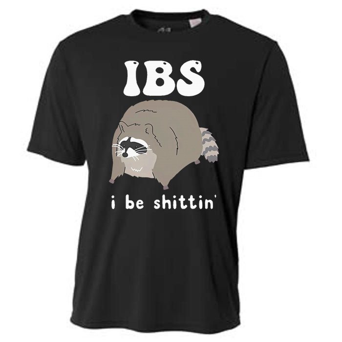 Ibs I Be Shittin Raccoon Cooling Performance Crew T-Shirt