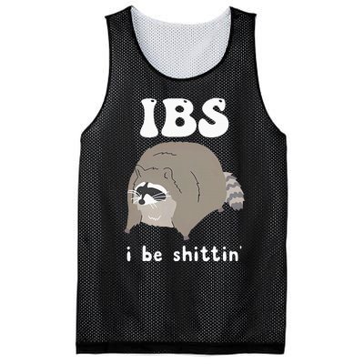 Ibs I Be Shittin Raccoon Mesh Reversible Basketball Jersey Tank