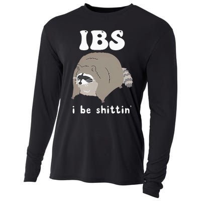 Ibs I Be Shittin Raccoon Cooling Performance Long Sleeve Crew