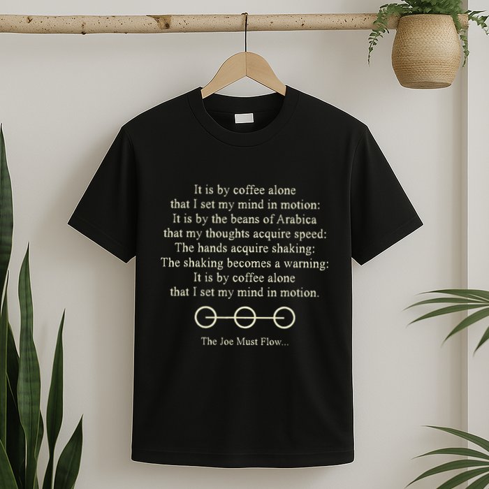 It Is By Coffee Alone That I Set My Mind In Motion T-Shirt
