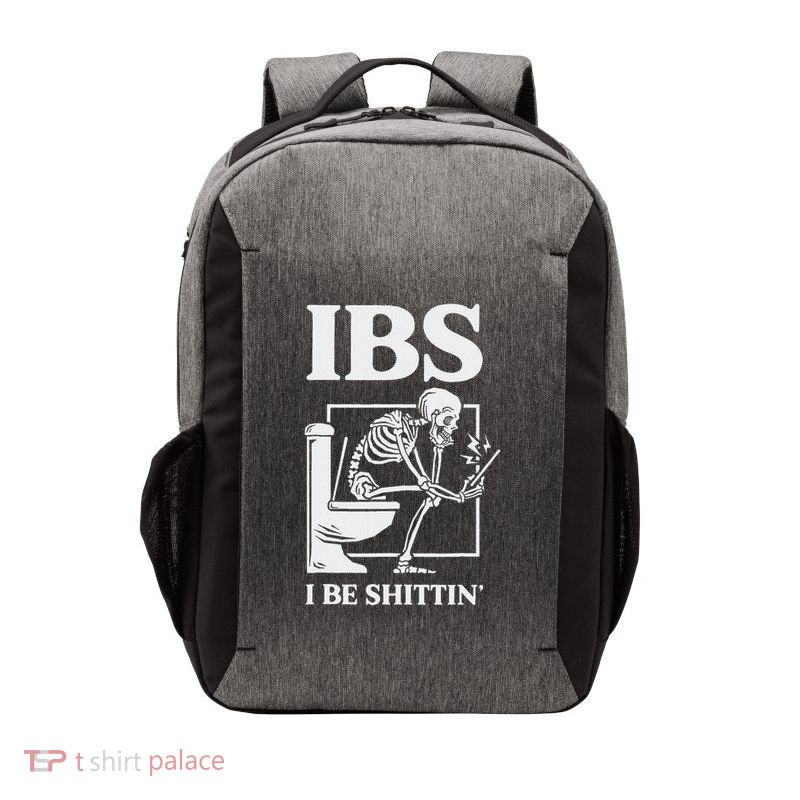 Ibs I Be Shittin Funny Skeleton Vector Backpack
