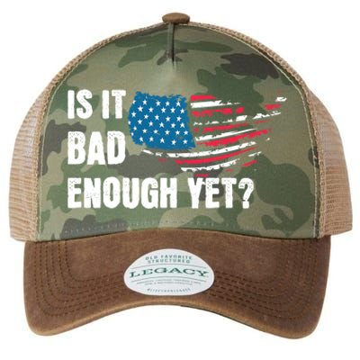 It Is Bad Enough Yet Anti Biden Harris Legacy Tie Dye Trucker Hat