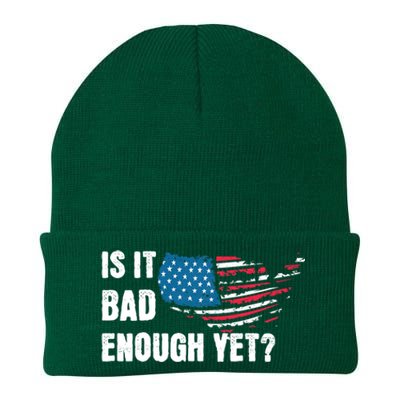 It Is Bad Enough Yet Anti Biden Harris Knit Cap Winter Beanie