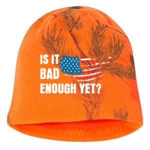 It Is Bad Enough Yet Anti Biden Harris Kati - Camo Knit Beanie