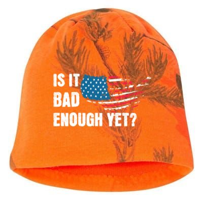 It Is Bad Enough Yet Anti Biden Harris Kati - Camo Knit Beanie