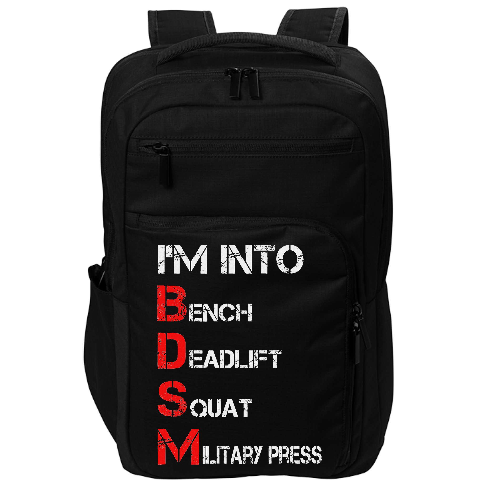 IM Into Bdsm Bench Squat Deadlift Military Press Impact Tech Backpack
