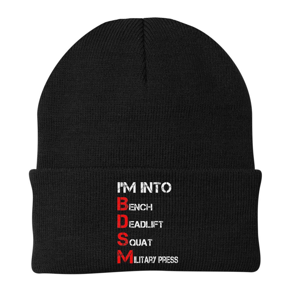 IM Into Bdsm Bench Squat Deadlift Military Press Beanie