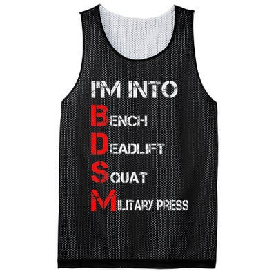 IM Into Bdsm Bench Squat Deadlift Military Press Mesh Reversible Basketball Jersey Tank