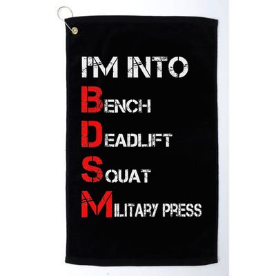 IM Into Bdsm Bench Squat Deadlift Military Press Golf Towel